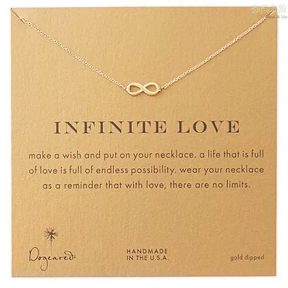 “Sara” infinite love ❤️ 8 infinity gold necklace